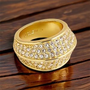 J. Crew Angular Ring with Pave Crystals